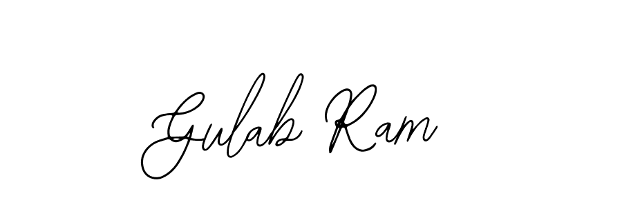 if you are searching for the best signature style for your name Gulab Ram. so please give up your signature search. here we have designed multiple signature styles  using Bearetta-2O07w. Gulab Ram signature style 12 images and pictures png