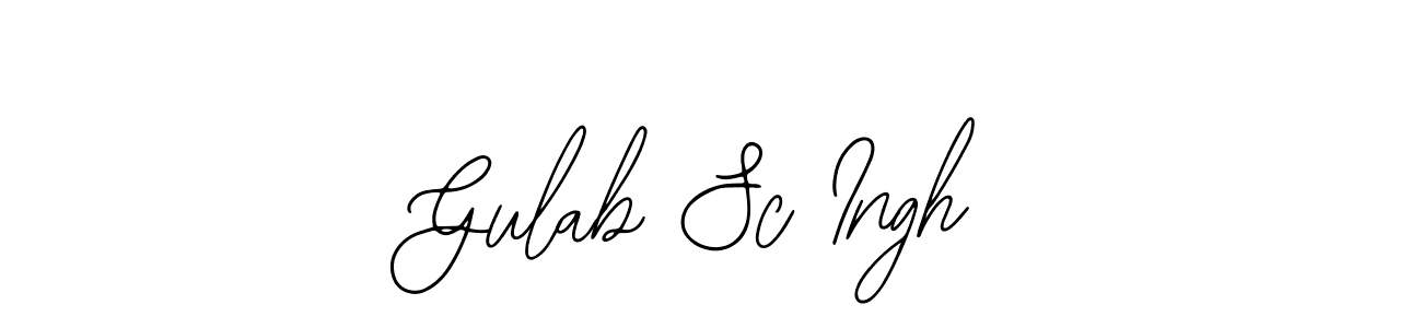 Use a signature maker to create a handwritten signature online. With this signature software, you can design (Bearetta-2O07w) your own signature for name Gulab Sc Ingh. Gulab Sc Ingh signature style 12 images and pictures png