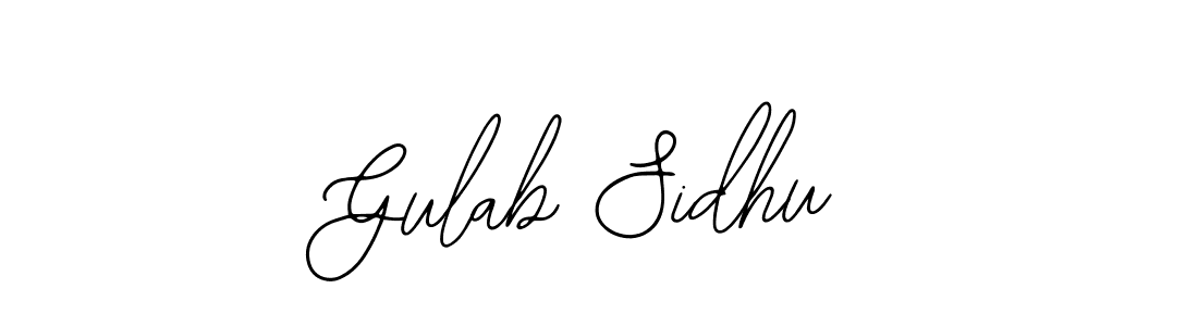 The best way (Bearetta-2O07w) to make a short signature is to pick only two or three words in your name. The name Gulab Sidhu include a total of six letters. For converting this name. Gulab Sidhu signature style 12 images and pictures png