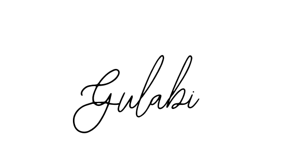 Design your own signature with our free online signature maker. With this signature software, you can create a handwritten (Bearetta-2O07w) signature for name Gulabi. Gulabi signature style 12 images and pictures png