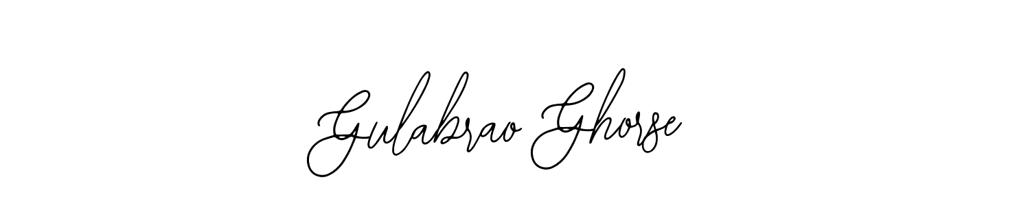 if you are searching for the best signature style for your name Gulabrao Ghorse. so please give up your signature search. here we have designed multiple signature styles  using Bearetta-2O07w. Gulabrao Ghorse signature style 12 images and pictures png