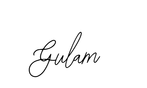 Design your own signature with our free online signature maker. With this signature software, you can create a handwritten (Bearetta-2O07w) signature for name Gulam. Gulam signature style 12 images and pictures png