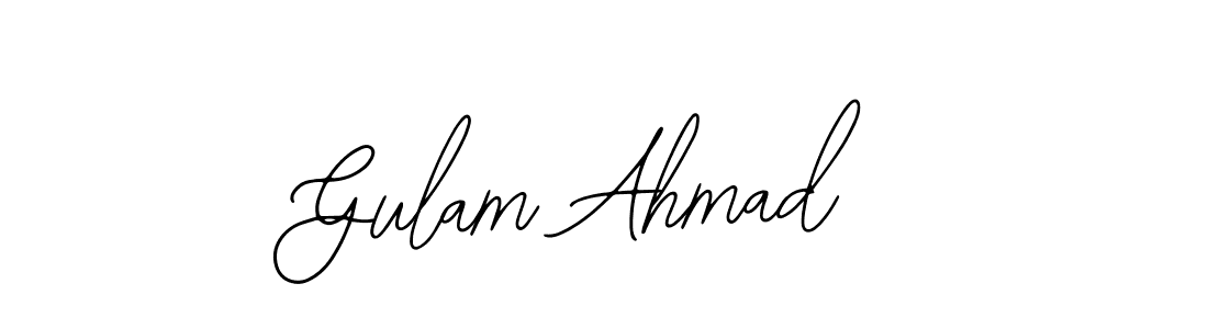 It looks lik you need a new signature style for name Gulam Ahmad. Design unique handwritten (Bearetta-2O07w) signature with our free signature maker in just a few clicks. Gulam Ahmad signature style 12 images and pictures png