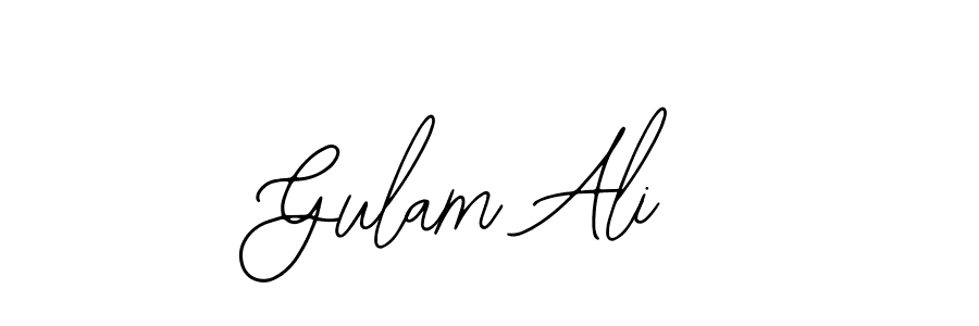 Make a beautiful signature design for name Gulam Ali. With this signature (Bearetta-2O07w) style, you can create a handwritten signature for free. Gulam Ali signature style 12 images and pictures png