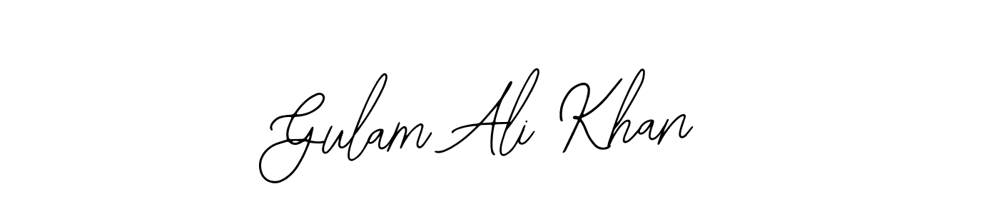 Design your own signature with our free online signature maker. With this signature software, you can create a handwritten (Bearetta-2O07w) signature for name Gulam Ali Khan. Gulam Ali Khan signature style 12 images and pictures png