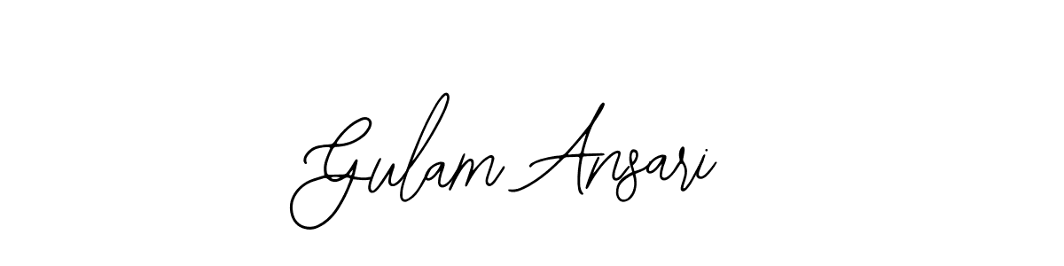 You can use this online signature creator to create a handwritten signature for the name Gulam Ansari. This is the best online autograph maker. Gulam Ansari signature style 12 images and pictures png