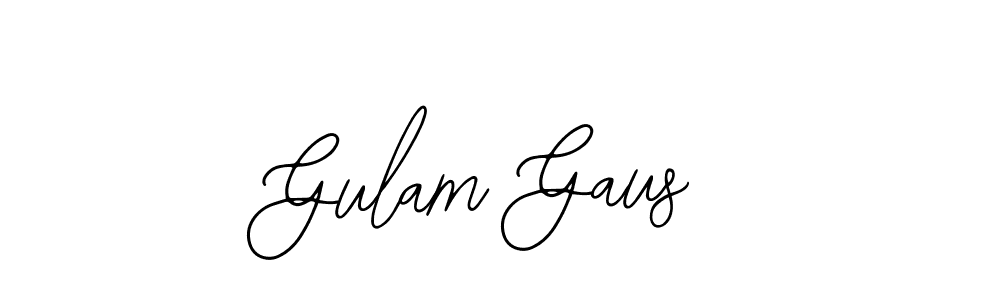 Similarly Bearetta-2O07w is the best handwritten signature design. Signature creator online .You can use it as an online autograph creator for name Gulam Gaus. Gulam Gaus signature style 12 images and pictures png