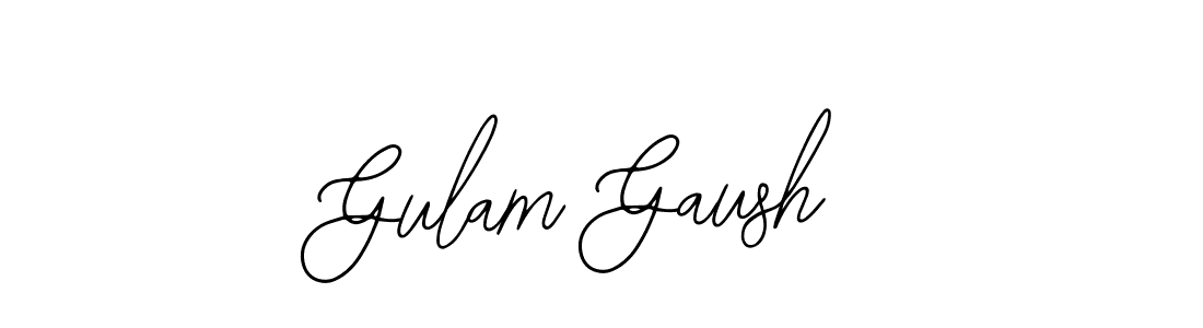 Use a signature maker to create a handwritten signature online. With this signature software, you can design (Bearetta-2O07w) your own signature for name Gulam Gaush. Gulam Gaush signature style 12 images and pictures png