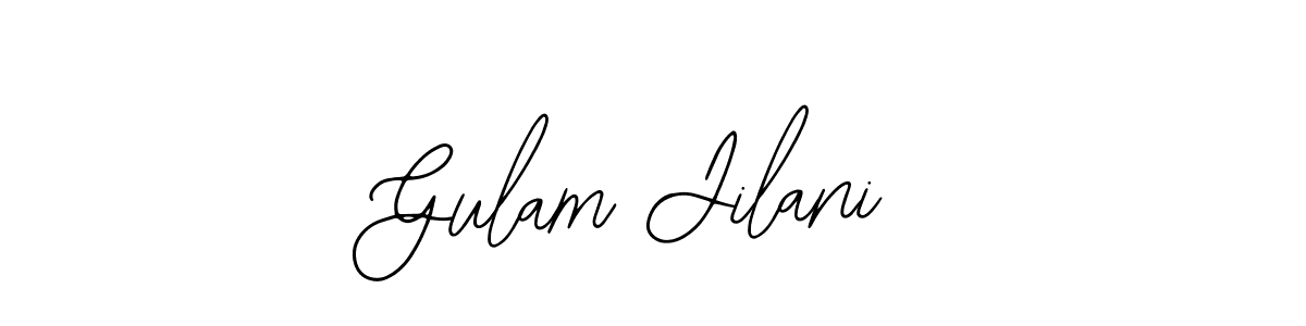 The best way (Bearetta-2O07w) to make a short signature is to pick only two or three words in your name. The name Gulam Jilani include a total of six letters. For converting this name. Gulam Jilani signature style 12 images and pictures png