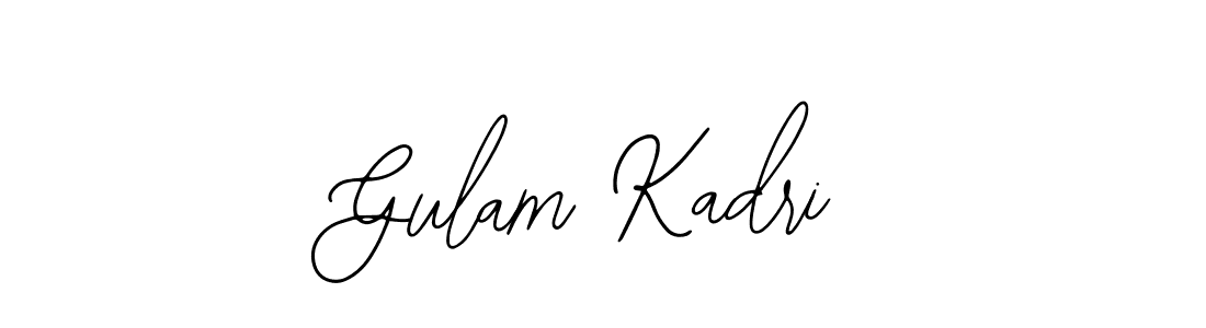 Create a beautiful signature design for name Gulam Kadri. With this signature (Bearetta-2O07w) fonts, you can make a handwritten signature for free. Gulam Kadri signature style 12 images and pictures png