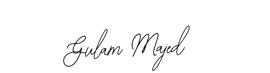 The best way (Bearetta-2O07w) to make a short signature is to pick only two or three words in your name. The name Gulam Majed include a total of six letters. For converting this name. Gulam Majed signature style 12 images and pictures png