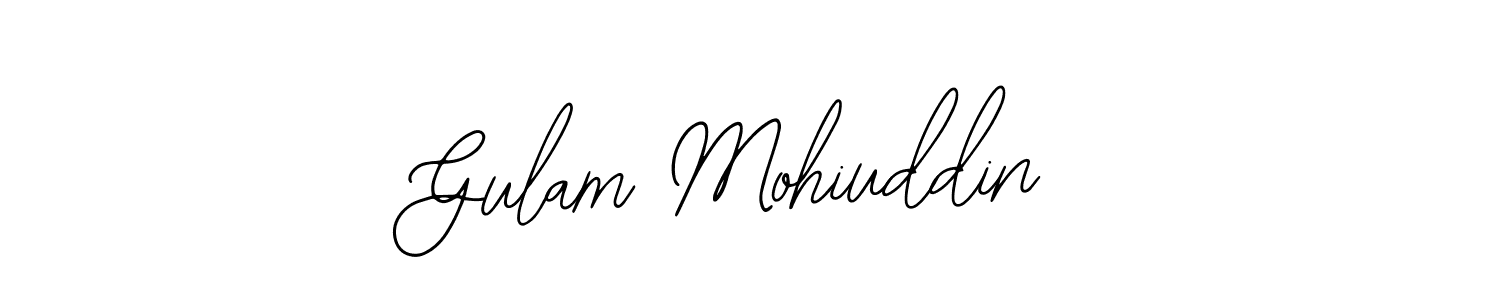 Use a signature maker to create a handwritten signature online. With this signature software, you can design (Bearetta-2O07w) your own signature for name Gulam Mohiuddin. Gulam Mohiuddin signature style 12 images and pictures png