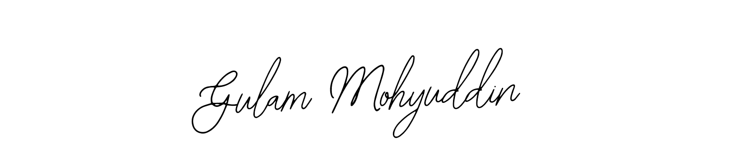 Also we have Gulam Mohyuddin name is the best signature style. Create professional handwritten signature collection using Bearetta-2O07w autograph style. Gulam Mohyuddin signature style 12 images and pictures png