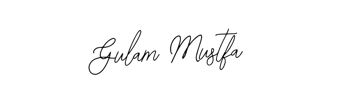 How to make Gulam Mustfa signature? Bearetta-2O07w is a professional autograph style. Create handwritten signature for Gulam Mustfa name. Gulam Mustfa signature style 12 images and pictures png