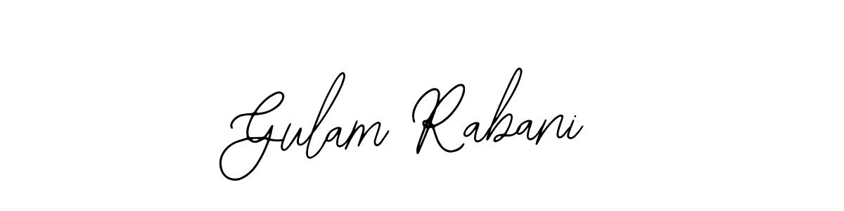 Also You can easily find your signature by using the search form. We will create Gulam Rabani name handwritten signature images for you free of cost using Bearetta-2O07w sign style. Gulam Rabani signature style 12 images and pictures png