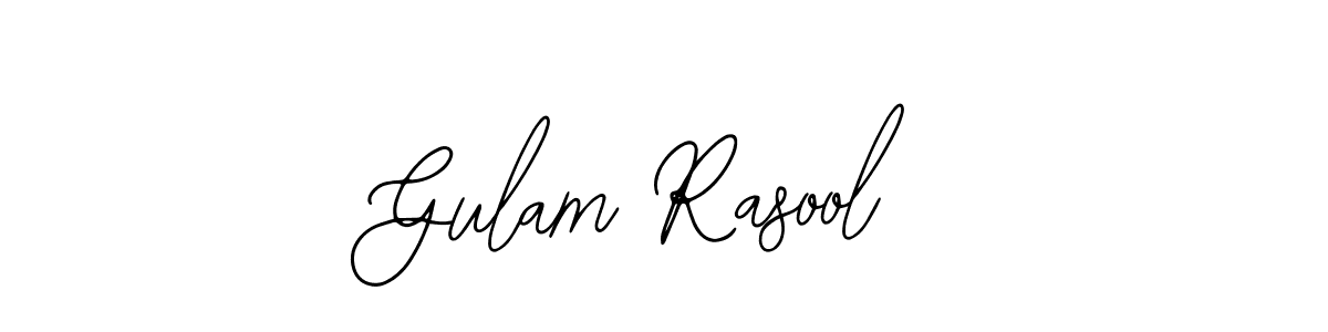 Design your own signature with our free online signature maker. With this signature software, you can create a handwritten (Bearetta-2O07w) signature for name Gulam Rasool. Gulam Rasool signature style 12 images and pictures png