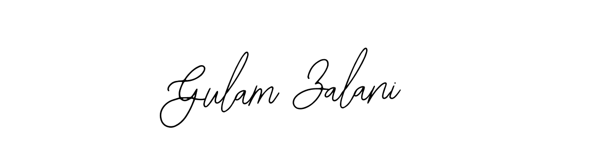 Similarly Bearetta-2O07w is the best handwritten signature design. Signature creator online .You can use it as an online autograph creator for name Gulam Zalani. Gulam Zalani signature style 12 images and pictures png