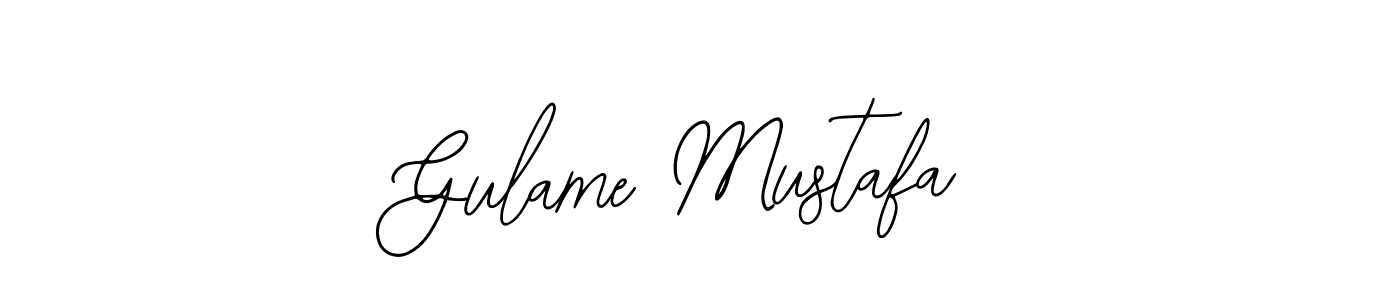 The best way (Bearetta-2O07w) to make a short signature is to pick only two or three words in your name. The name Gulame Mustafa include a total of six letters. For converting this name. Gulame Mustafa signature style 12 images and pictures png