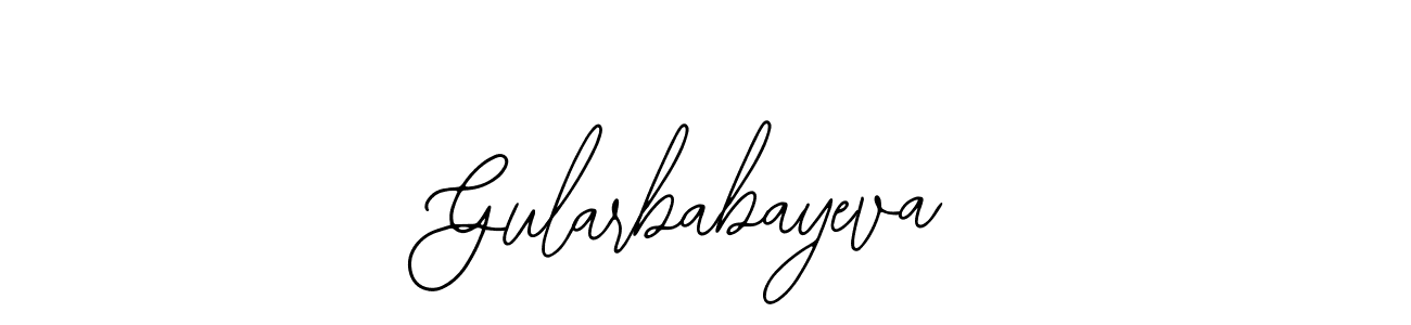 Use a signature maker to create a handwritten signature online. With this signature software, you can design (Bearetta-2O07w) your own signature for name Gularbabayeva. Gularbabayeva signature style 12 images and pictures png