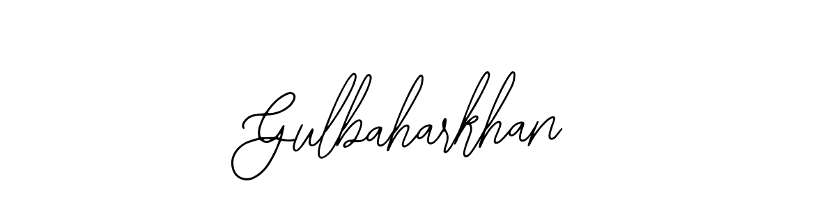 How to make Gulbaharkhan name signature. Use Bearetta-2O07w style for creating short signs online. This is the latest handwritten sign. Gulbaharkhan signature style 12 images and pictures png