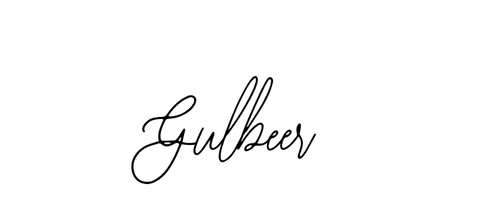 How to make Gulbeer name signature. Use Bearetta-2O07w style for creating short signs online. This is the latest handwritten sign. Gulbeer signature style 12 images and pictures png