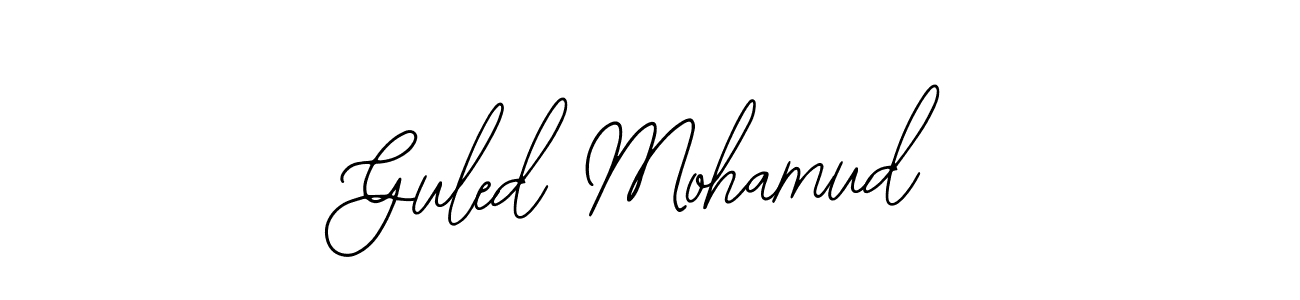 Make a beautiful signature design for name Guled Mohamud. Use this online signature maker to create a handwritten signature for free. Guled Mohamud signature style 12 images and pictures png