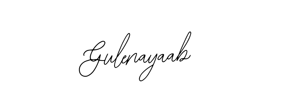 How to make Gulenayaab name signature. Use Bearetta-2O07w style for creating short signs online. This is the latest handwritten sign. Gulenayaab signature style 12 images and pictures png