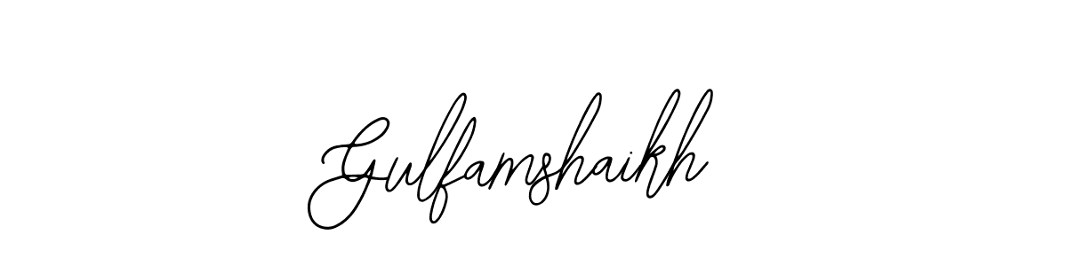 Gulfamshaikh stylish signature style. Best Handwritten Sign (Bearetta-2O07w) for my name. Handwritten Signature Collection Ideas for my name Gulfamshaikh. Gulfamshaikh signature style 12 images and pictures png