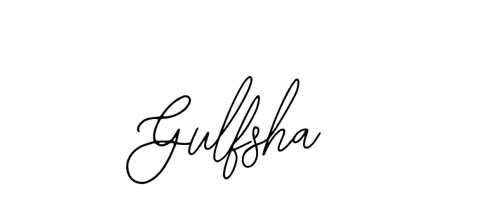 How to make Gulfsha signature? Bearetta-2O07w is a professional autograph style. Create handwritten signature for Gulfsha name. Gulfsha signature style 12 images and pictures png