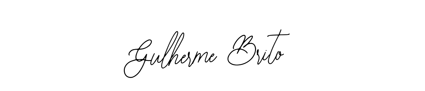 You should practise on your own different ways (Bearetta-2O07w) to write your name (Gulherme Brito) in signature. don't let someone else do it for you. Gulherme Brito signature style 12 images and pictures png