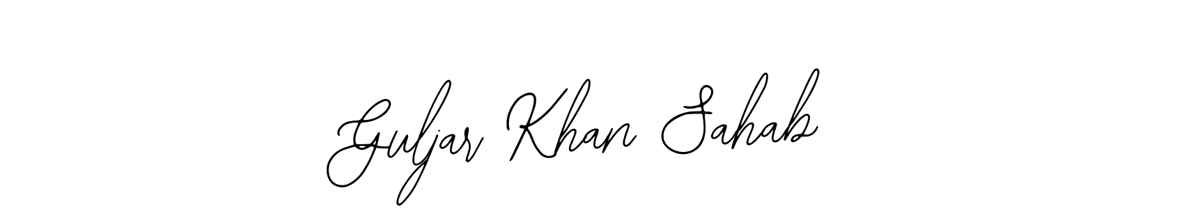 Also we have Guljar Khan Sahab name is the best signature style. Create professional handwritten signature collection using Bearetta-2O07w autograph style. Guljar Khan Sahab signature style 12 images and pictures png
