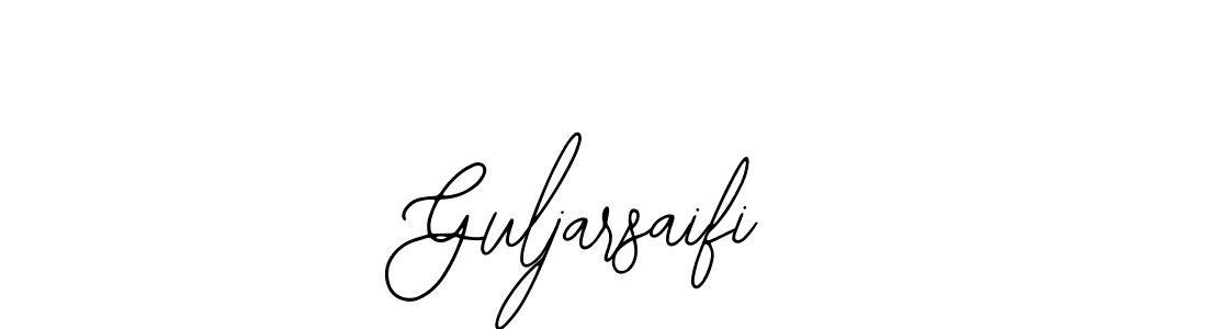 You should practise on your own different ways (Bearetta-2O07w) to write your name (Guljarsaifi) in signature. don't let someone else do it for you. Guljarsaifi signature style 12 images and pictures png