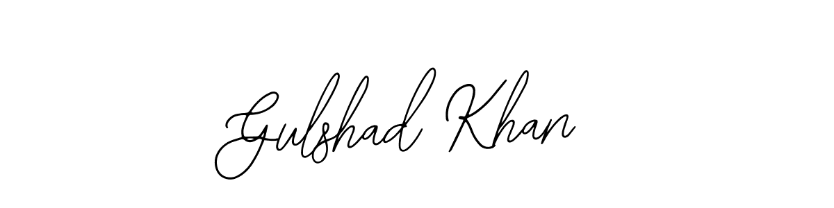 Similarly Bearetta-2O07w is the best handwritten signature design. Signature creator online .You can use it as an online autograph creator for name Gulshad Khan. Gulshad Khan signature style 12 images and pictures png