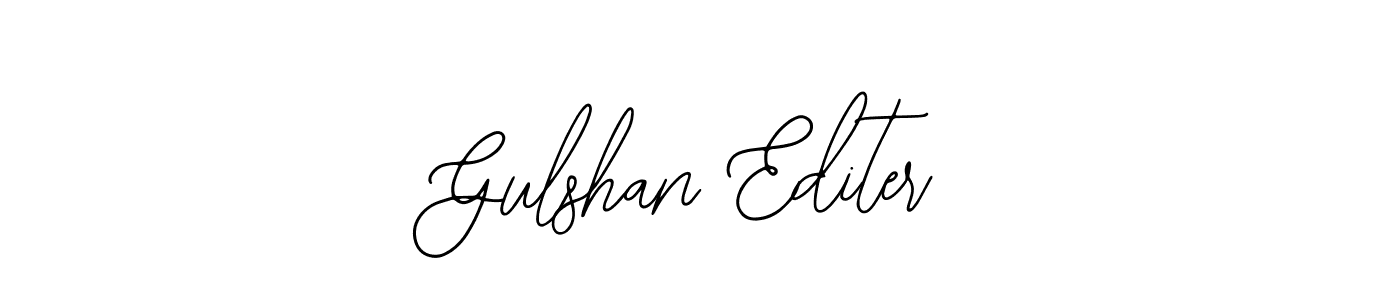 How to make Gulshan Editer signature? Bearetta-2O07w is a professional autograph style. Create handwritten signature for Gulshan Editer name. Gulshan Editer signature style 12 images and pictures png