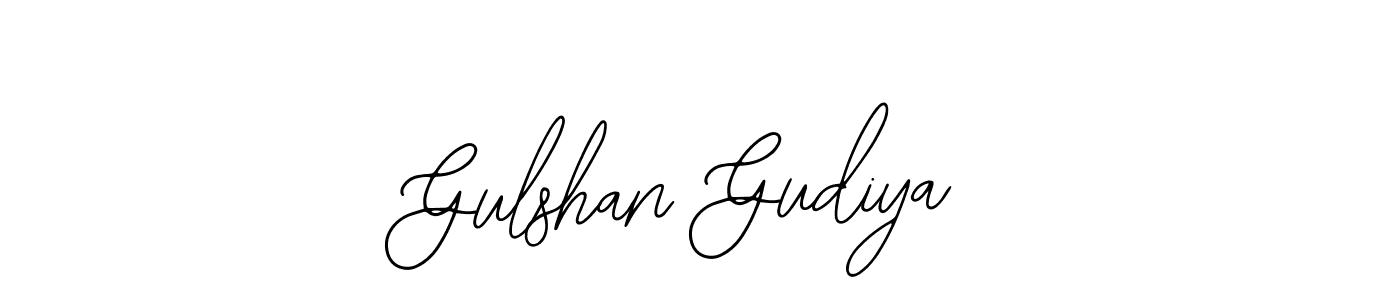 How to make Gulshan Gudiya name signature. Use Bearetta-2O07w style for creating short signs online. This is the latest handwritten sign. Gulshan Gudiya signature style 12 images and pictures png