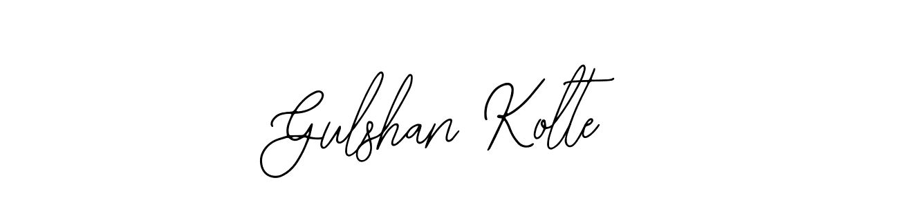 How to make Gulshan Kolte signature? Bearetta-2O07w is a professional autograph style. Create handwritten signature for Gulshan Kolte name. Gulshan Kolte signature style 12 images and pictures png