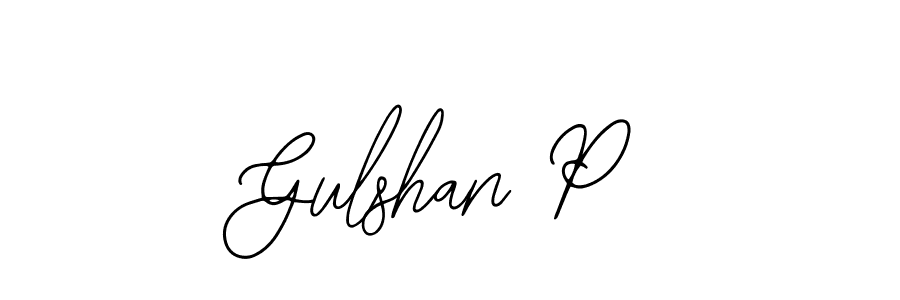 How to make Gulshan P signature? Bearetta-2O07w is a professional autograph style. Create handwritten signature for Gulshan P name. Gulshan P signature style 12 images and pictures png
