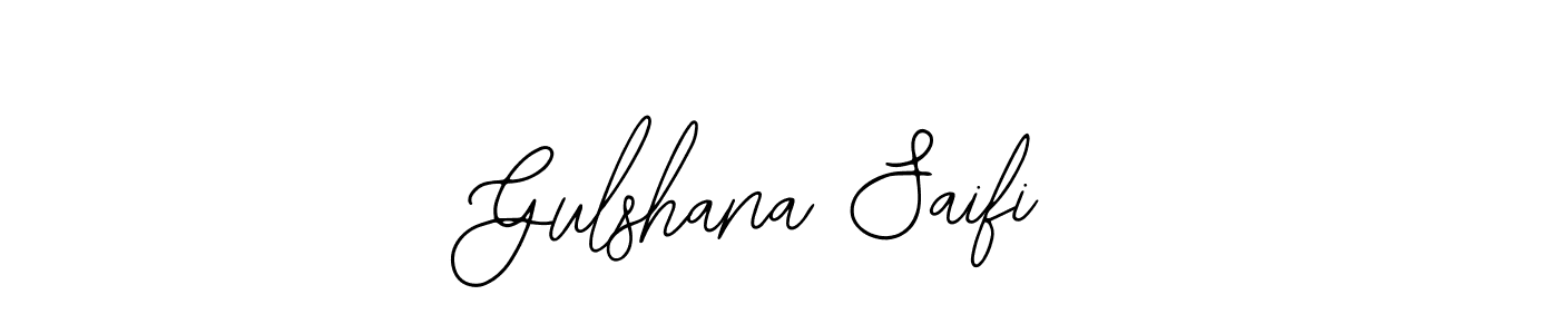 Gulshana Saifi stylish signature style. Best Handwritten Sign (Bearetta-2O07w) for my name. Handwritten Signature Collection Ideas for my name Gulshana Saifi. Gulshana Saifi signature style 12 images and pictures png