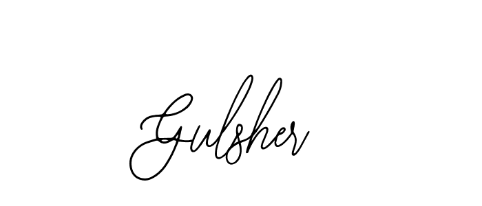 Also You can easily find your signature by using the search form. We will create Gulsher name handwritten signature images for you free of cost using Bearetta-2O07w sign style. Gulsher signature style 12 images and pictures png