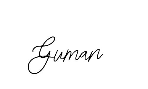 if you are searching for the best signature style for your name Guman. so please give up your signature search. here we have designed multiple signature styles  using Bearetta-2O07w. Guman signature style 12 images and pictures png