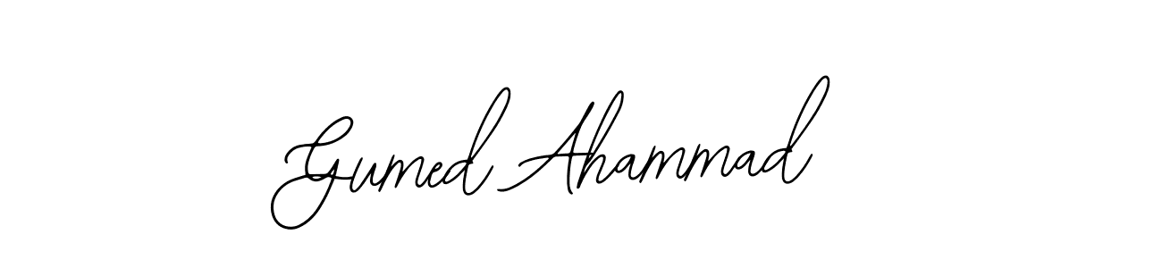 Gumed Ahammad stylish signature style. Best Handwritten Sign (Bearetta-2O07w) for my name. Handwritten Signature Collection Ideas for my name Gumed Ahammad. Gumed Ahammad signature style 12 images and pictures png