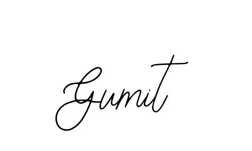 How to make Gumit name signature. Use Bearetta-2O07w style for creating short signs online. This is the latest handwritten sign. Gumit signature style 12 images and pictures png