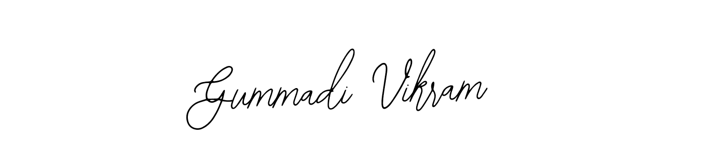 Use a signature maker to create a handwritten signature online. With this signature software, you can design (Bearetta-2O07w) your own signature for name Gummadi Vikram. Gummadi Vikram signature style 12 images and pictures png