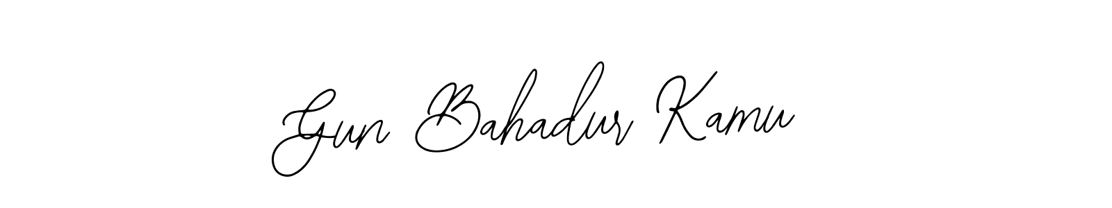 You should practise on your own different ways (Bearetta-2O07w) to write your name (Gun Bahadur Kamu) in signature. don't let someone else do it for you. Gun Bahadur Kamu signature style 12 images and pictures png