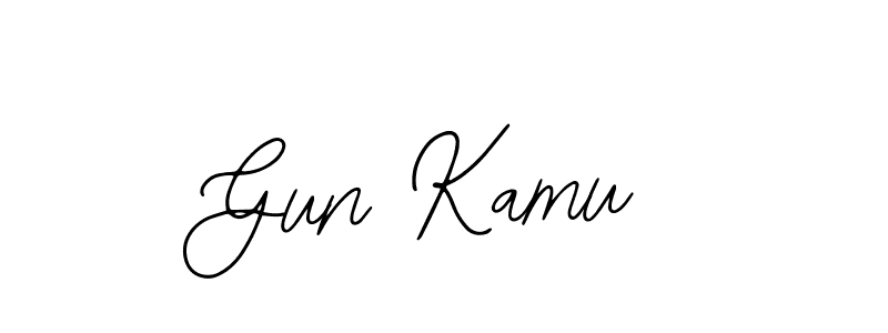 Also You can easily find your signature by using the search form. We will create Gun Kamu name handwritten signature images for you free of cost using Bearetta-2O07w sign style. Gun Kamu signature style 12 images and pictures png