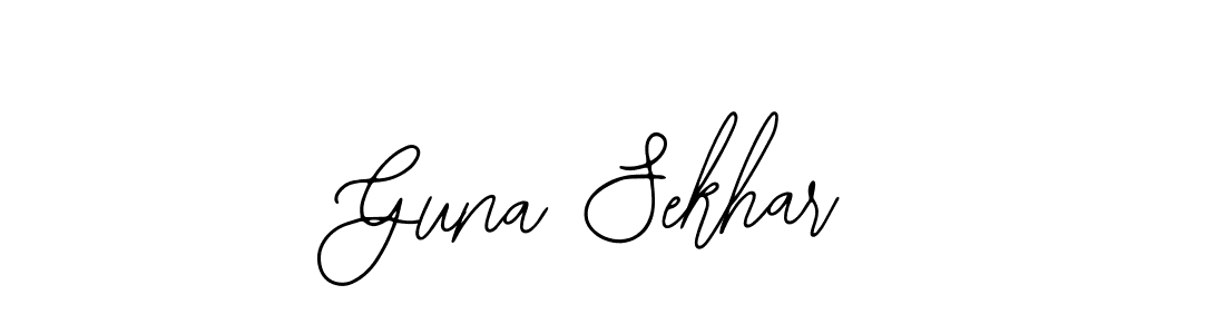 It looks lik you need a new signature style for name Guna Sekhar. Design unique handwritten (Bearetta-2O07w) signature with our free signature maker in just a few clicks. Guna Sekhar signature style 12 images and pictures png