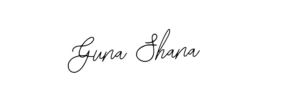 if you are searching for the best signature style for your name Guna Shana. so please give up your signature search. here we have designed multiple signature styles  using Bearetta-2O07w. Guna Shana signature style 12 images and pictures png