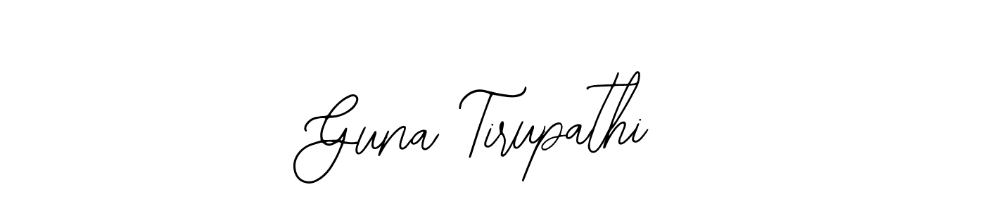 Also we have Guna Tirupathi name is the best signature style. Create professional handwritten signature collection using Bearetta-2O07w autograph style. Guna Tirupathi signature style 12 images and pictures png