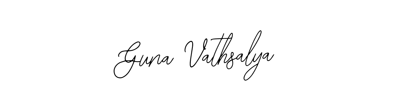 This is the best signature style for the Guna Vathsalya name. Also you like these signature font (Bearetta-2O07w). Mix name signature. Guna Vathsalya signature style 12 images and pictures png