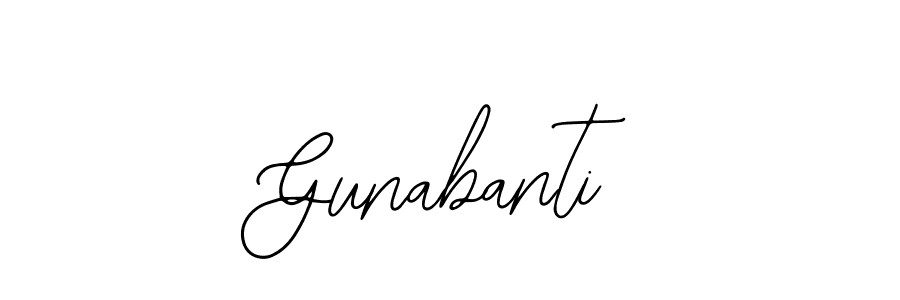 Bearetta-2O07w is a professional signature style that is perfect for those who want to add a touch of class to their signature. It is also a great choice for those who want to make their signature more unique. Get Gunabanti name to fancy signature for free. Gunabanti signature style 12 images and pictures png